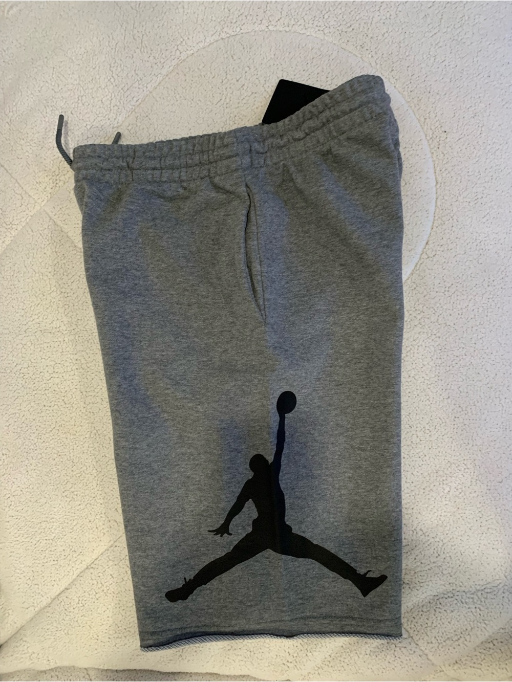 Jordan Grey Shorts with Black Jumpman